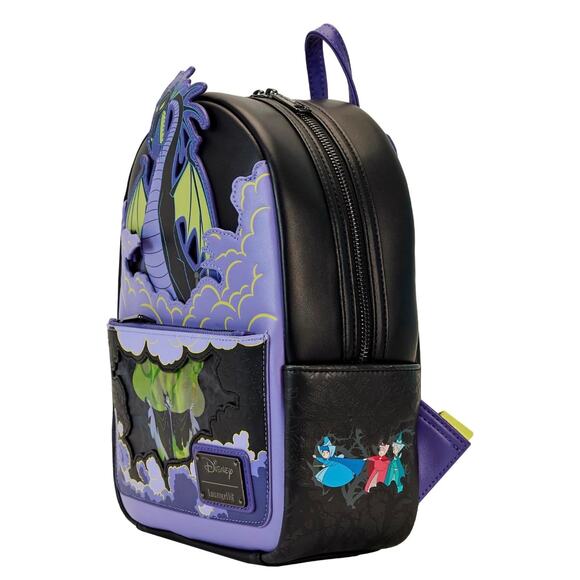 Loungefly Disney Backpack Maleficent Dragon Lenticular and GITD Mini Backpack main image 5